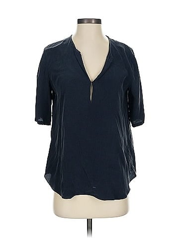 Theory Short Sleeve Silk Top (view 1)