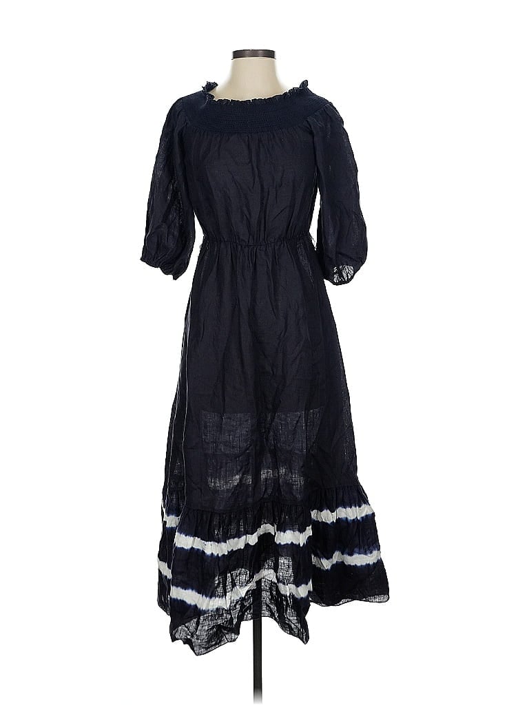 Sachin + Babi 100 Linen Blue Casual Dress Size S 32 off ThredUp