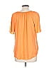 Counterparts 100% Polyester Orange Short Sleeve Blouse Size L - photo 2