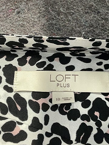 loft leopard blouse