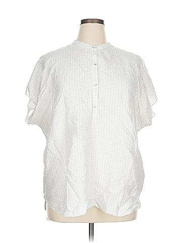 Eileen Fisher Short Sleeve Silk Top (view 1)
