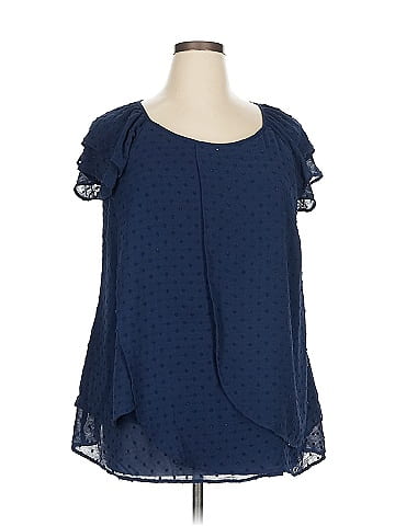 Roz & Ali Short Sleeve Blouse (view 1)