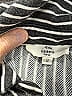 Entro Stripes Silver Long Sleeve Blouse Size S - photo 7