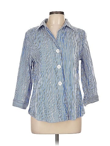 Foxcroft 3/4 Sleeve Button-Down Shirt (view 1)