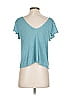 Mango Teal Short Sleeve Top Size S - photo 2