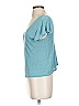 Mango Teal Short Sleeve Top Size S - photo 4