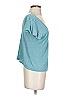 Mango Teal Short Sleeve Top Size S - photo 3