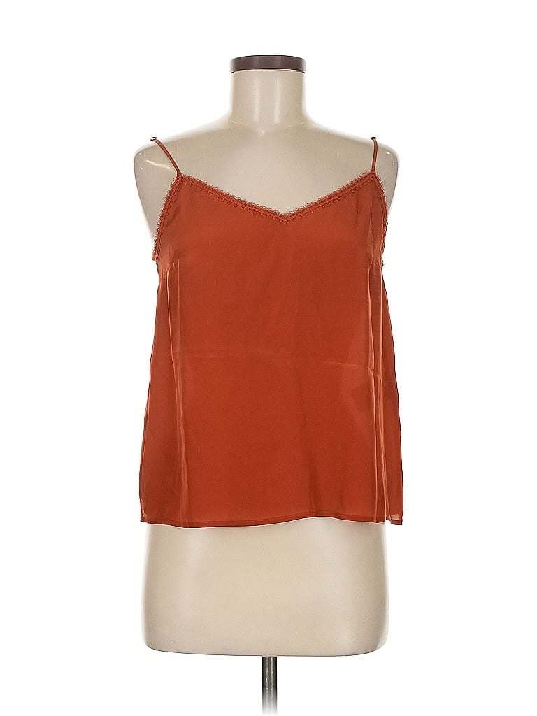 Sézane 100% Polyester Orange Sleeveless Blouse Size EU (FR) 38 / US 6 - photo 1