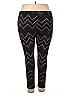 Terra & Sky Chevron-herringbone Black Leggings Size 2X - photo 2