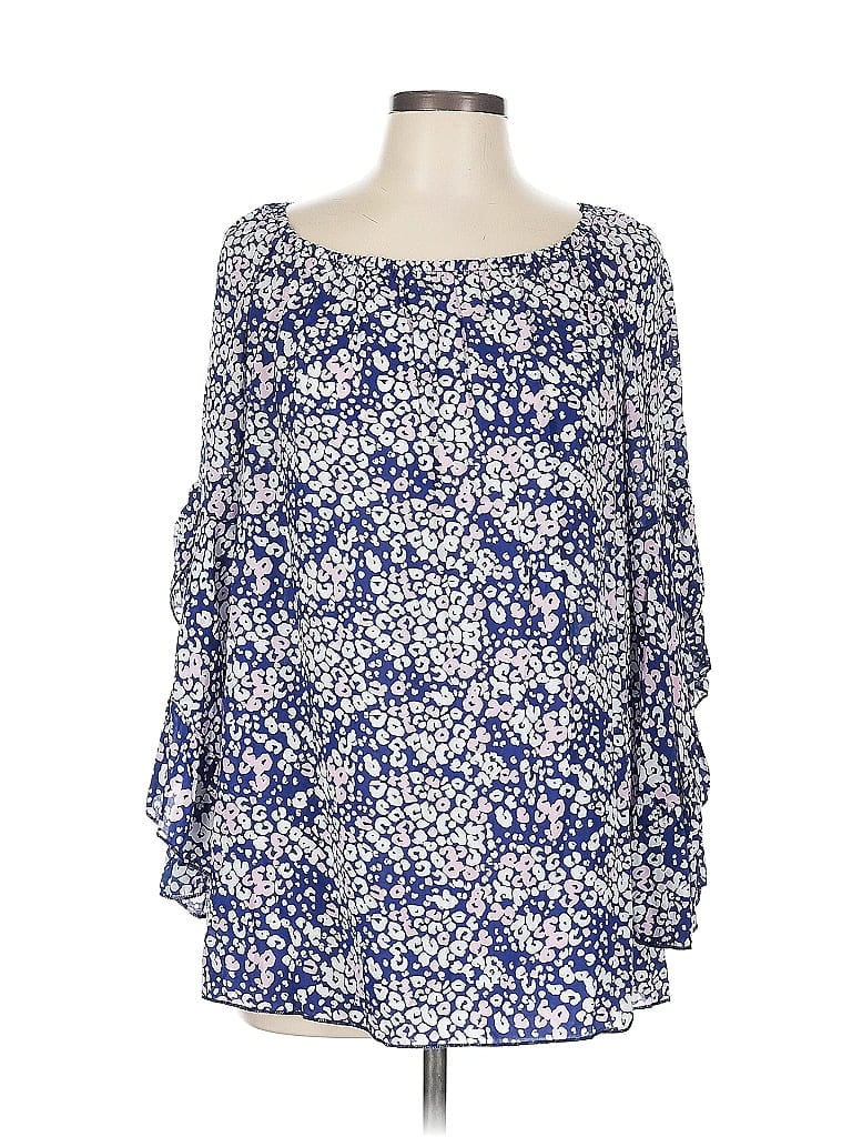 Click to view more detailed imagery on our partner's website Pre-owned Fever Long Sleeve Blouse In Blue