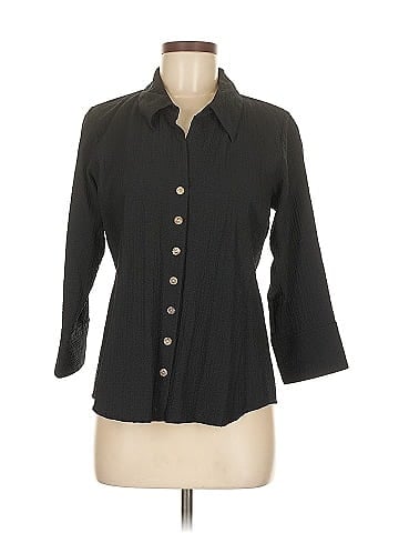 Habitat 3/4 Sleeve Button-Down Shirt (view 1)