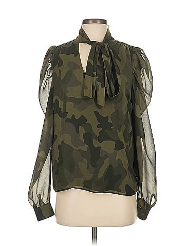 White House Black Market Long Sleeve Blouse (view 1)