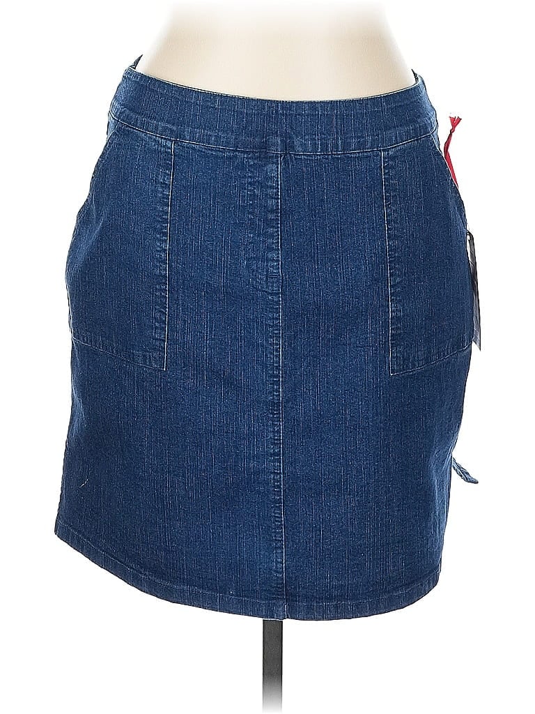 Ruby Rd. Blue Denim Skirt Size 10 - photo 1