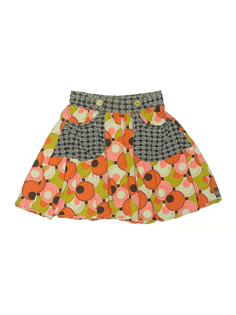 Matilda Jane Print Orange Skirt Size 12 - photo 1