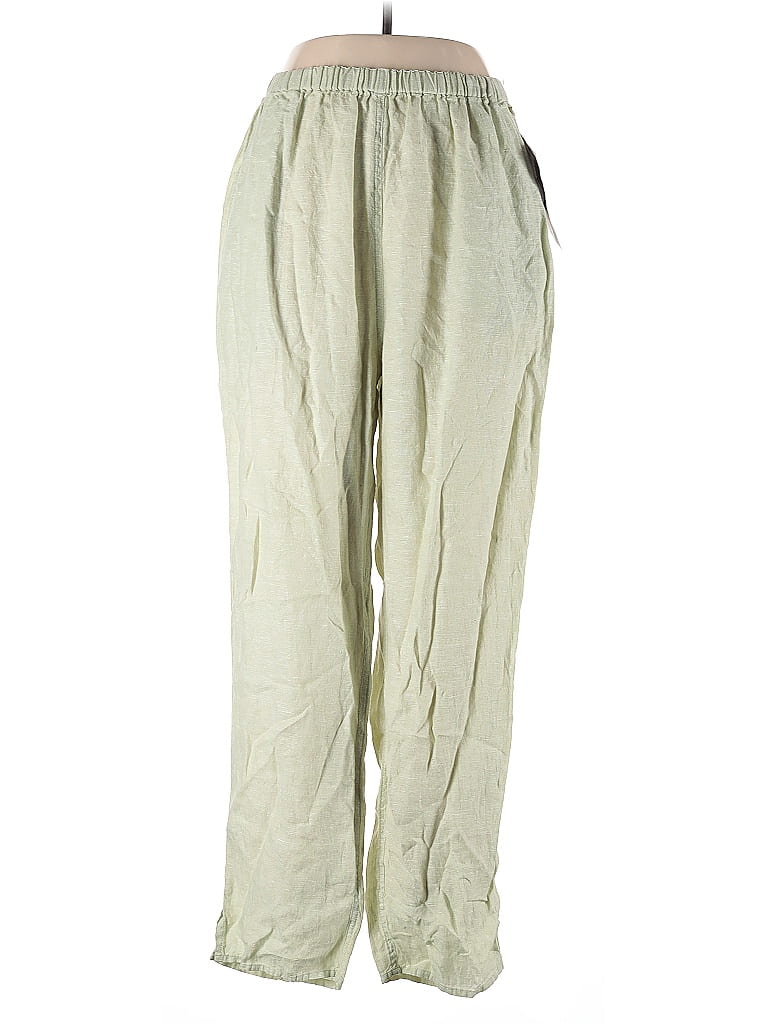 Scotty Linen Trouser in Leaf Green by ExVoto