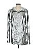 Rains 100% Polyester Metallic Silver Raincoat Size Sm - Med - photo 1