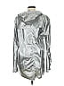 Rains 100% Polyester Metallic Silver Raincoat Size Sm - Med - photo 2