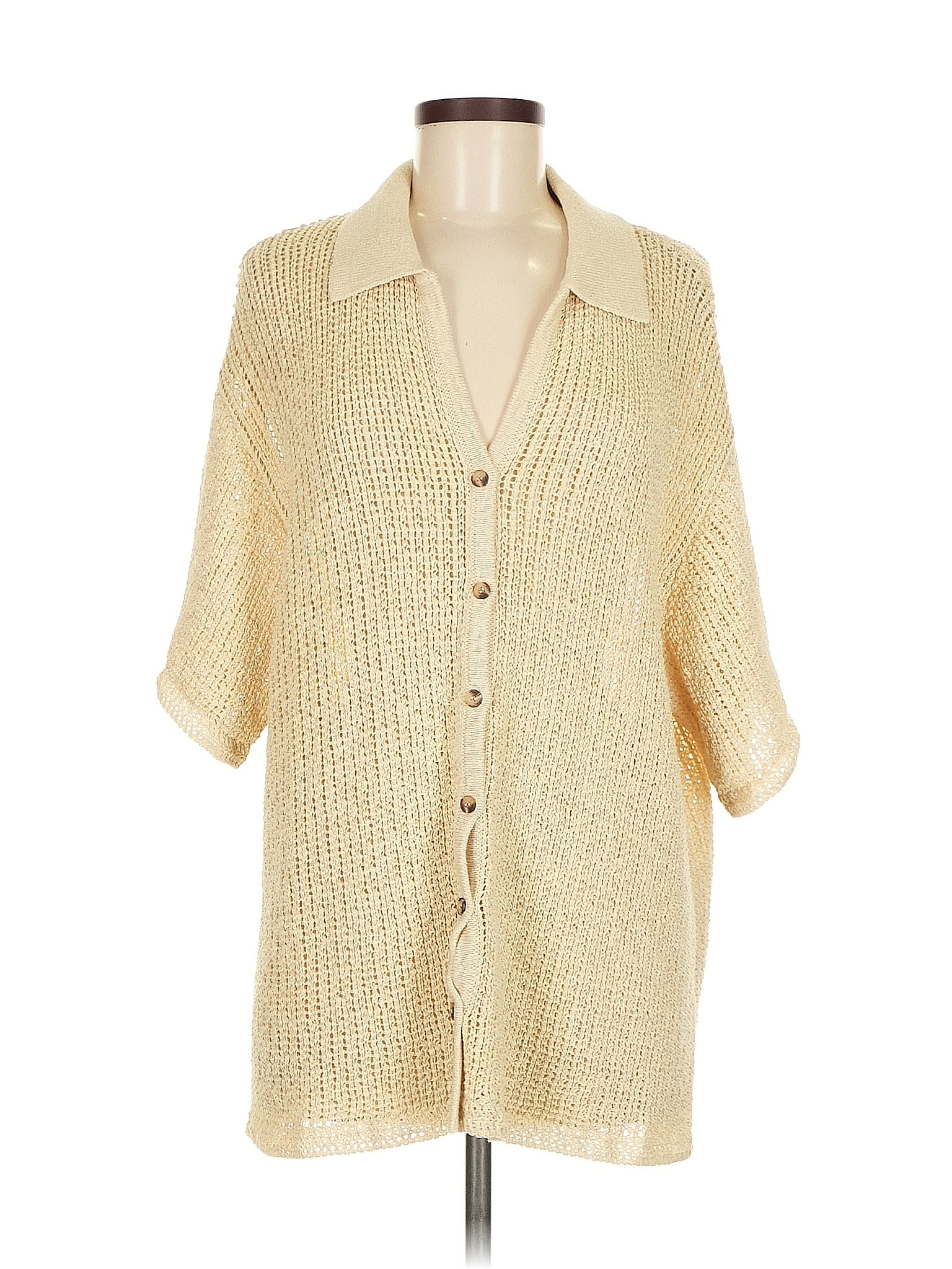 Dissh Gold Cardigan Size M