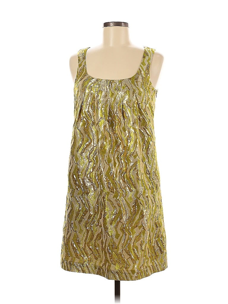 J.Crew Collection Metallic Green Cocktail Dress Size 0 - photo 1