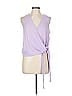 All in Favor Purple Sleeveless Blouse Size L - photo 1