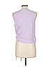 All in Favor Purple Sleeveless Blouse Size L - photo 2