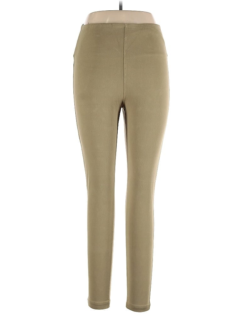 Lyssé Solid Green Active Pants Size L - photo 1
