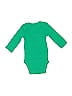Just One You Made by Carter's 100% Cotton Green Long Sleeve Onesie Size Newborn - photo 2