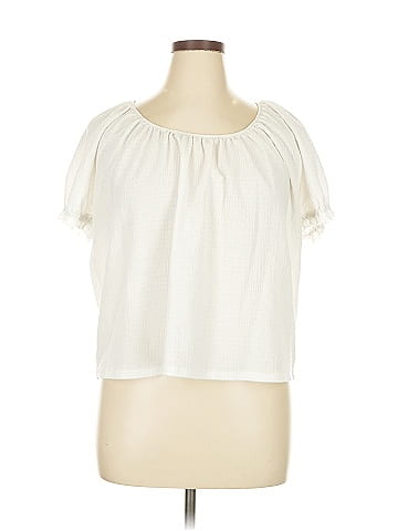 TeXTURE & THREAD Madewell Short Sleeve Blouse (view 1)