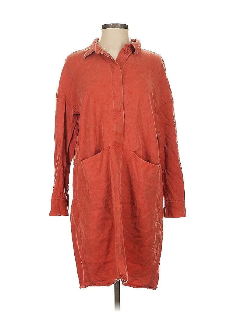 Cos 100% Lyocell Orange Casual Dress Size XS - photo 1