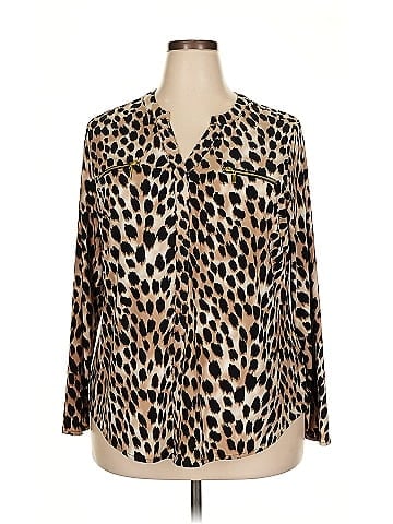 INC International Concepts Long Sleeve Blouse (view 1)