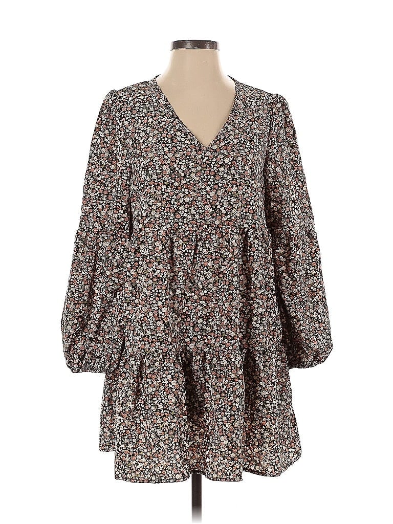 Pre-owned Shein Casual Dress In Black