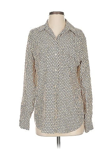 Equipment Long Sleeve Silk Top (view 1)