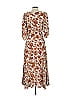 Nicholas 100% Viscose Paisley Brown Ivory Casual Dress Size 2 - photo 2