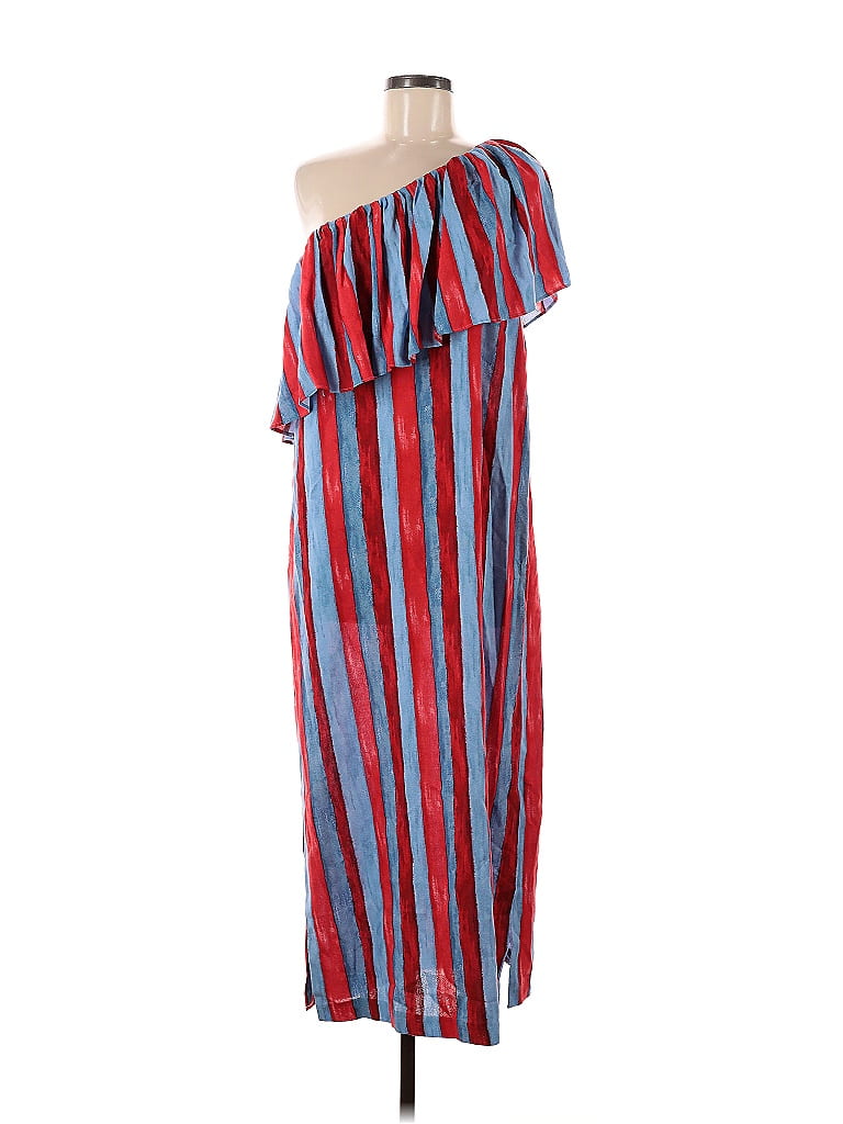 Pomander Place Stripes Blue Casual Dress Size M - photo 1