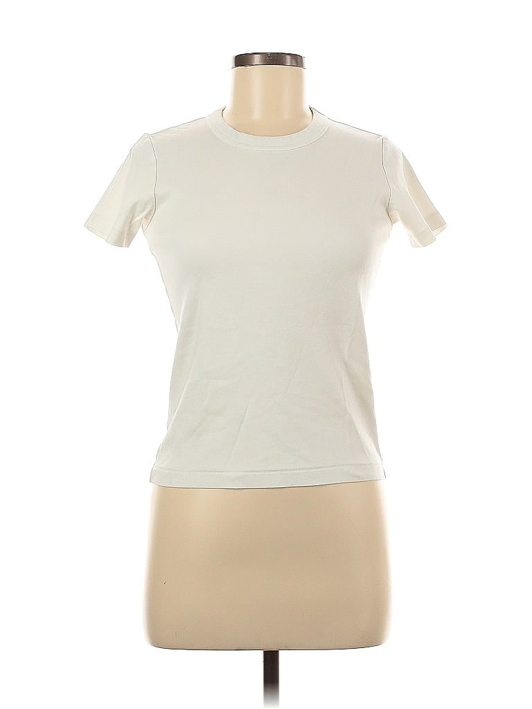 Pre-owned Uniqlo U Short Sleeve T-shirt In White