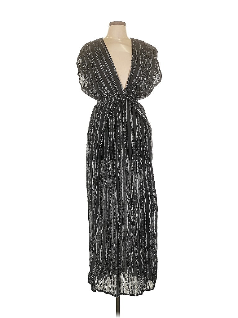 Elan 100% Cotton Black Casual Dress Size L - photo 1