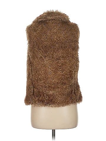 Trafaluc by Zara Faux Fur Vest (view 2)