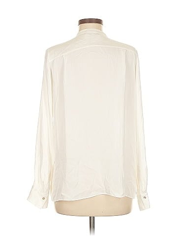 Vince. Long Sleeve Silk Top (view 2)