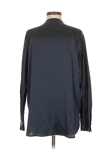 Vince. Long Sleeve Silk Top (view 2)