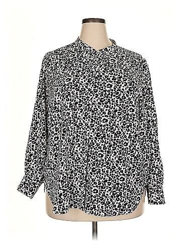 loft leopard blouse