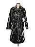 Scoop 100% Polyester Silver Trenchcoat Size L - photo 1