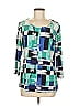 JM Collection Teal 3/4 Sleeve Blouse Size M - photo 1