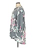 Honeyme Floral Gray 3/4 Sleeve Blouse Size XL - photo 4