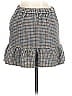 J.Crew 100% Wool Houndstooth Gray Blue Wool Skirt Size 0 - photo 2