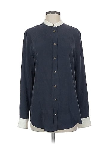 Equipment Long Sleeve Silk Top (view 1)