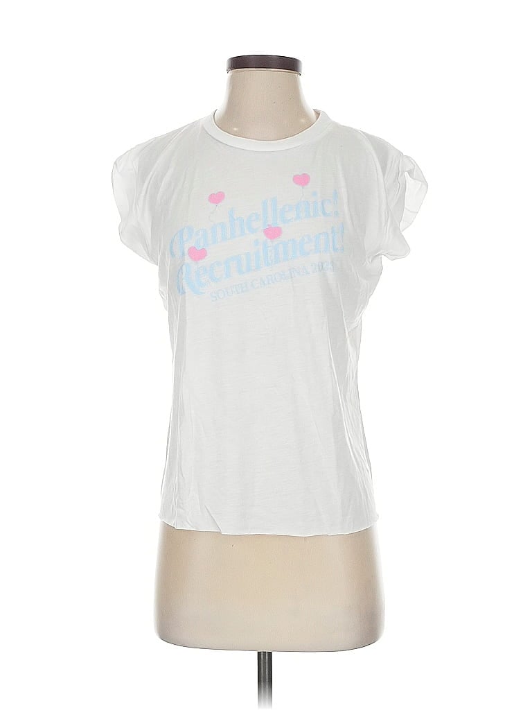 Pre-owned Bella+canvas Short Sleeve T-shirt In White