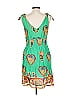 Angie 100% Cotton Paisley Green Casual Dress Size L - photo 2