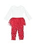 Just One You Made by Carter's 100% Cotton Red Long Sleeve Outfit 9-12 MO / 12 MO - photo 2