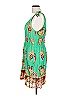 Angie 100% Cotton Paisley Green Casual Dress Size L - photo 4