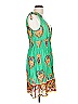 Angie 100% Cotton Paisley Green Casual Dress Size L - photo 3